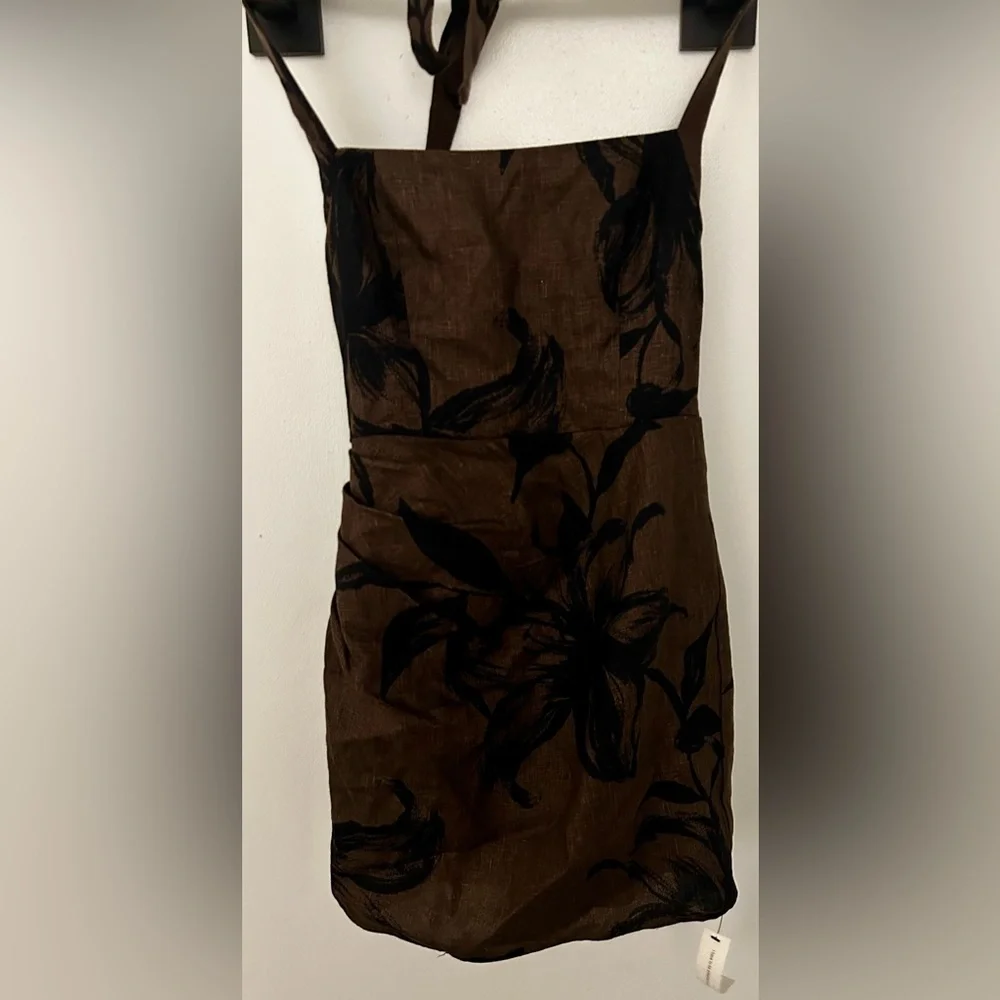 Reformation Junia Linen Halter Dress - Picture 4 of 9